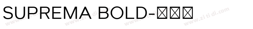 SUPREMA BOLD字体转换